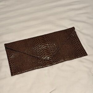UE Faux Alligator Skin Clutch